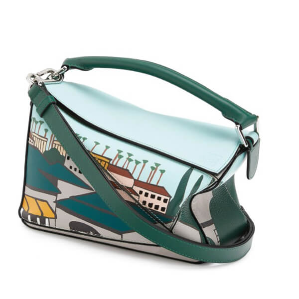 ロエベ L.A. シリーズ パズルバッグ スモール クラシックカーフ 偽物 A510S21X01